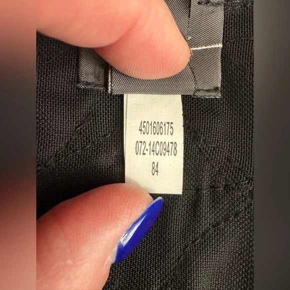 Chicos Traveler Collection Black Patterned Semi Sheer Open Front Cardigan 12/14 - Picture 5 of 7